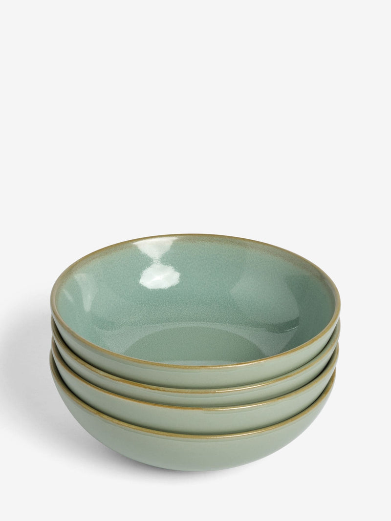 Cereal bowls sage green Hampton set of four (British brand)