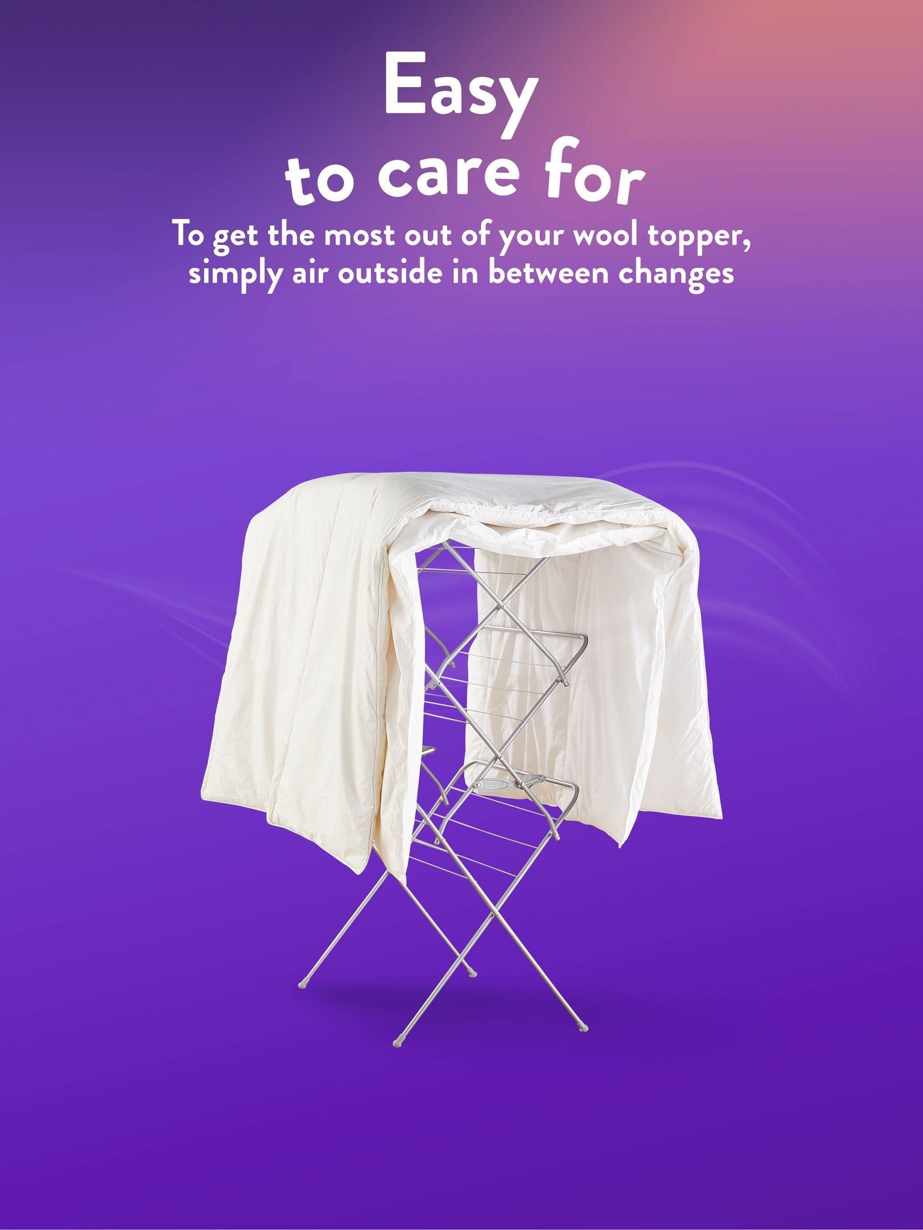 Slumberdown White Wool Mattress Topper (British brand)