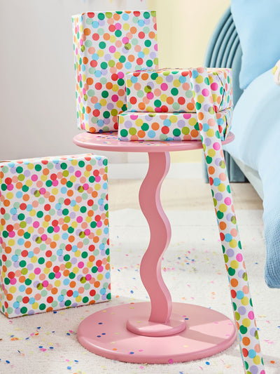 Papier cadeau à pois 10 mètres