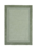 Origin Rugs soft green stacked border wool rug - British product
