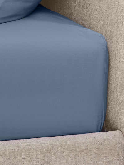 Drap-housse de lit extensible extra profond mi-coton bleu moyen Next - Achetez en ligne sur McGrocer