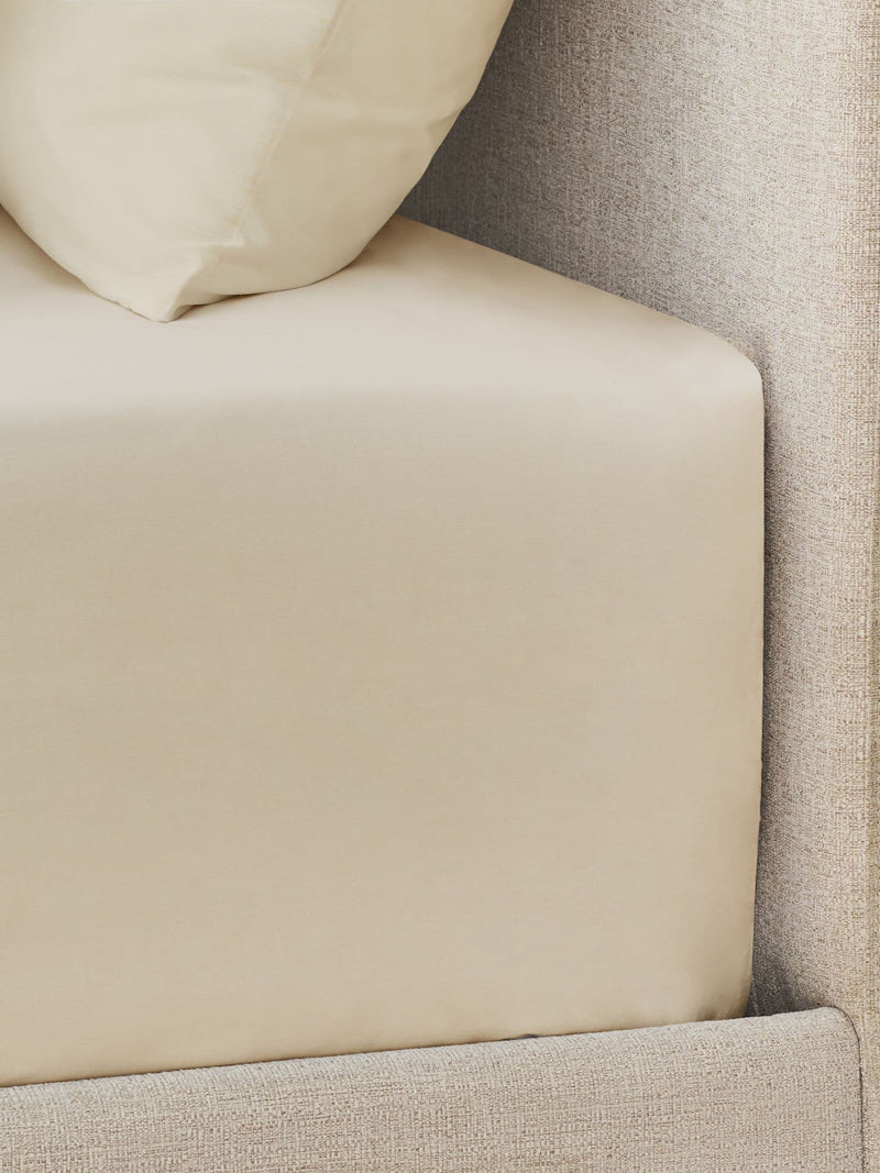 Natural Pure extra deep fitted sheet, imported from the UK