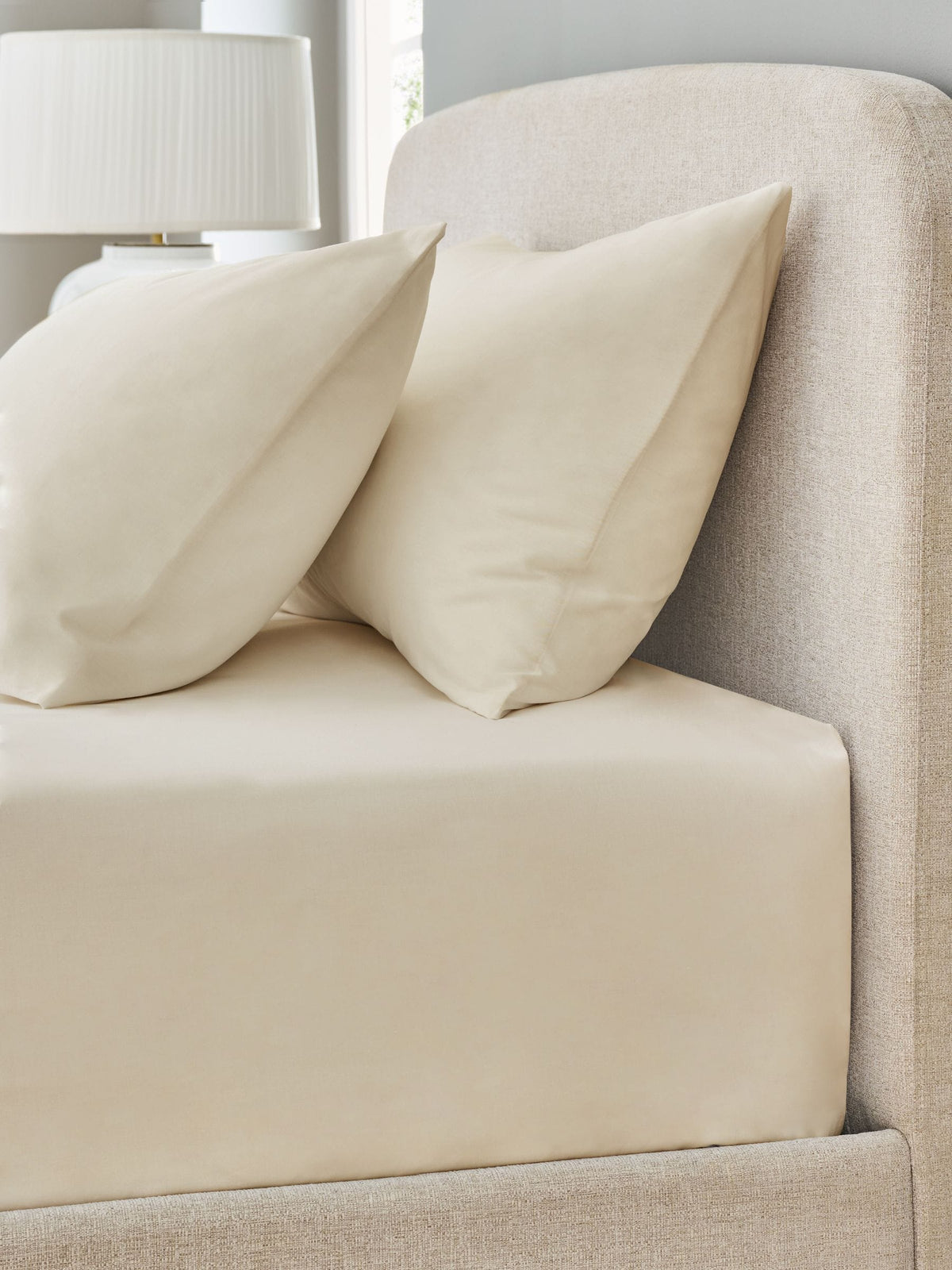 Natural Pure extra deep fitted sheet, imported from the UK