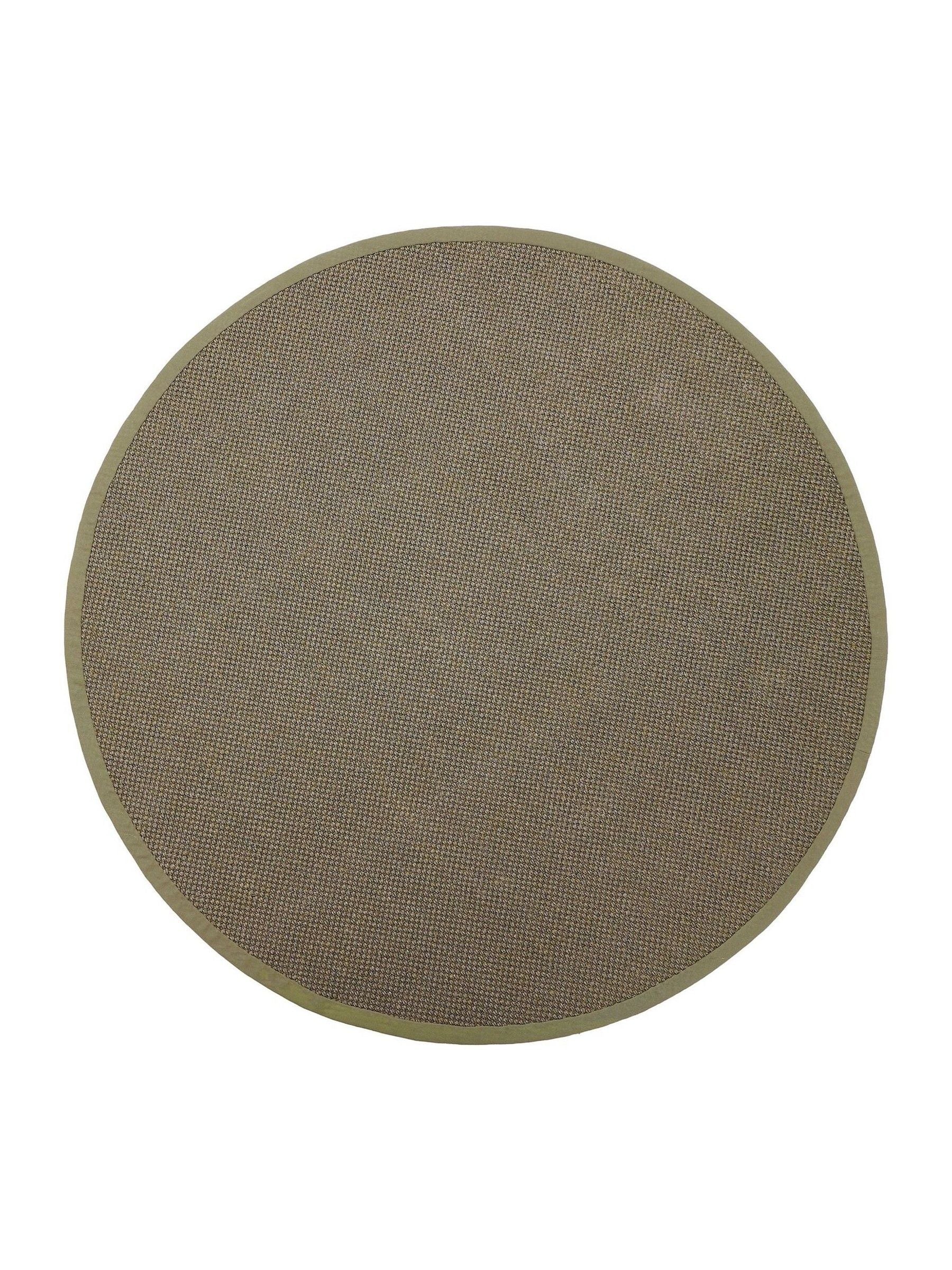 Origin Rugs sage green hand woven sisal circle rug, UK version