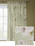 Sanderson floral pencil pleat curtains 117x137cm, UK version