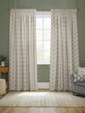 Sanderson Flax pencil pleat curtains 117x137cm - British product