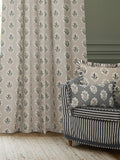 Sanderson Flax pencil pleat curtains 117x137cm - British product