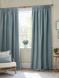 Sanderson Blue Hutton woven jacquard curtains 117x137cm, UK version