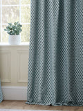 Sanderson Blue Hutton woven jacquard curtains 117x137cm, UK version