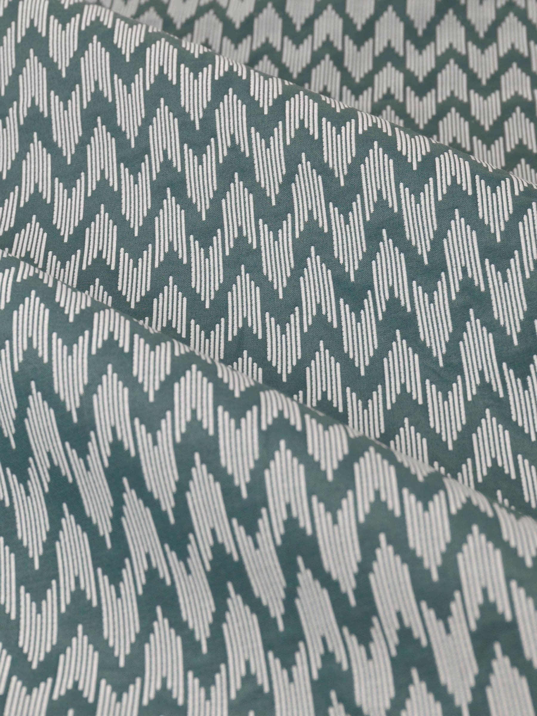 Sanderson Blue Hutton woven jacquard curtains 117x137cm, UK version