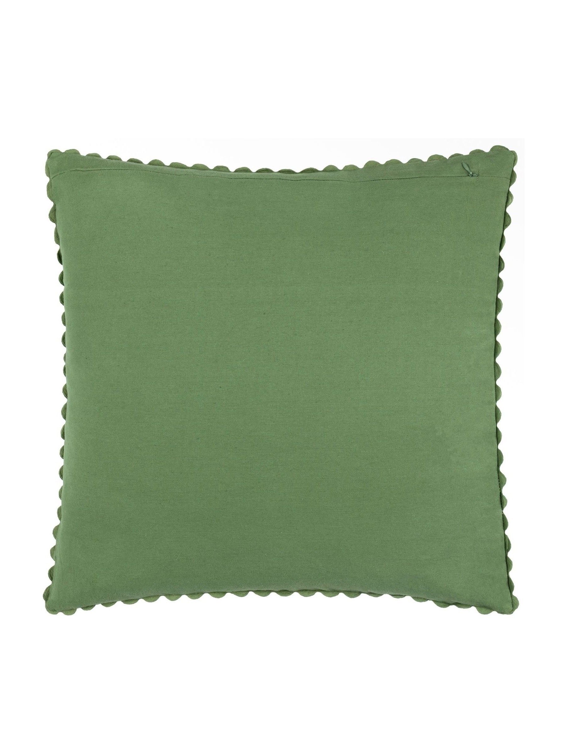 Sanderson Rust Robins Wood Woodland Flora Scalloped Cushion
