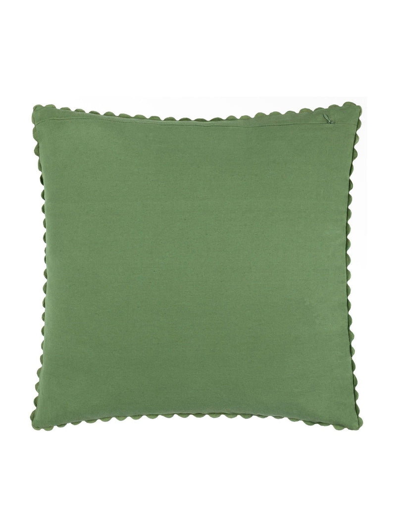 Sanderson Rust Robins Wood Woodland Flora Scalloped Cushion