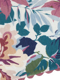 Sanderson cushion Purple Robins Wood Woodland Flora Scalloped 50x50cm, UK version