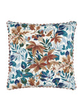 Sanderson Orange Robins Wood Woodland Flora Scalloped Cushion