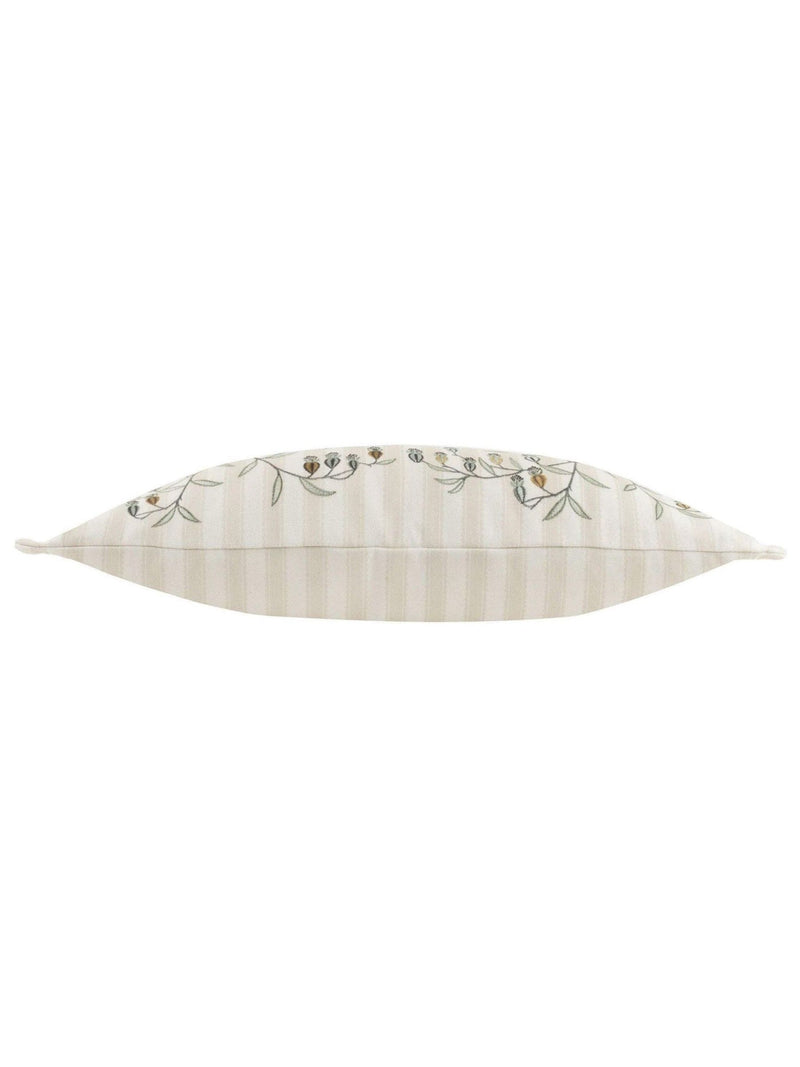 Sanderson floral embroidered cushion 30x65cm - British product