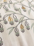 Sanderson floral embroidered cushion 30x65cm - British product