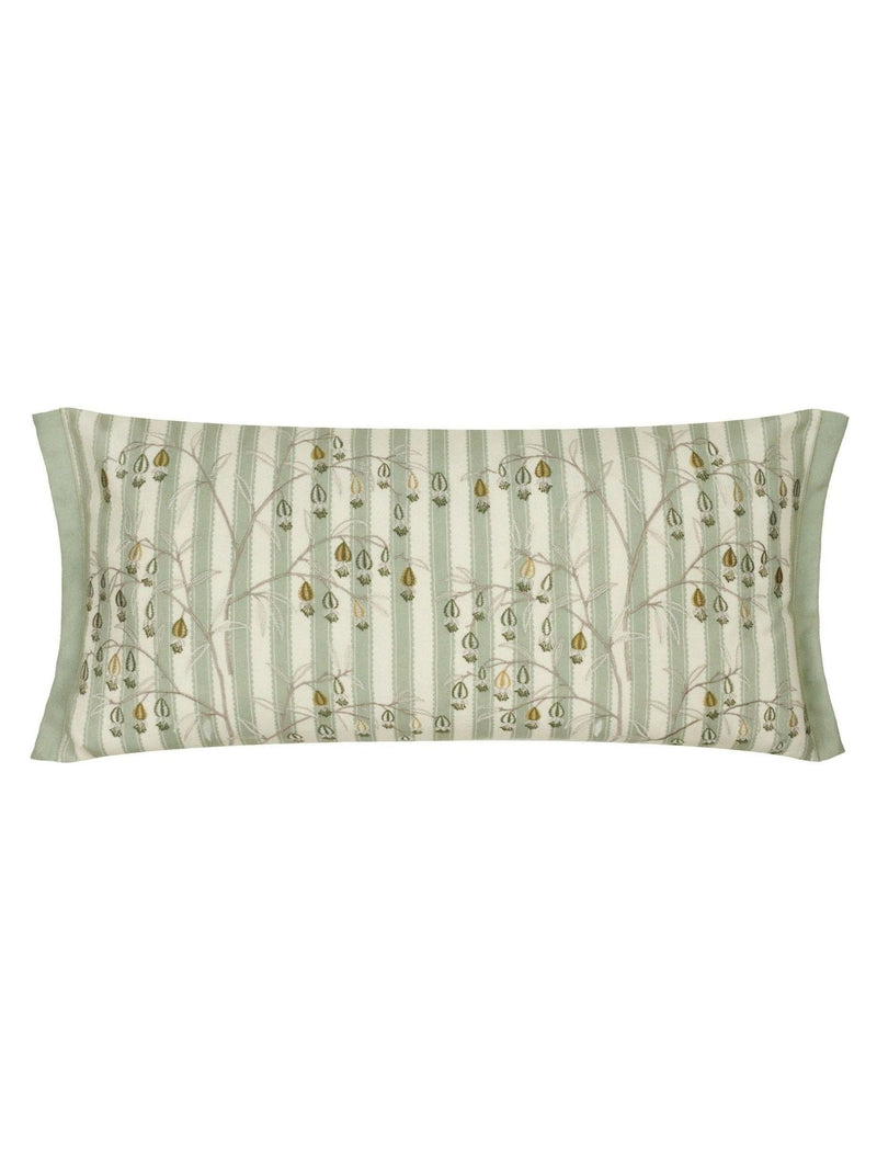 Sanderson Sage Chinese Lanterns Floral Embroidered Cushion