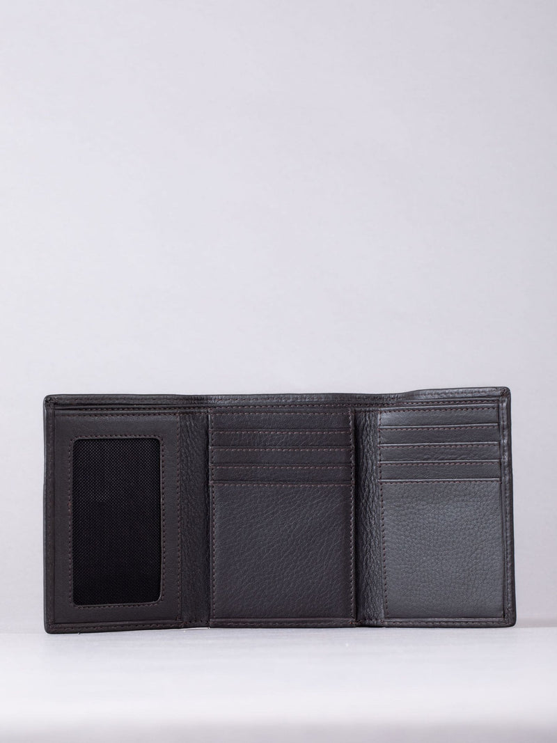Lakeland Leather brown Allerdale tri-fold wallet, UK version