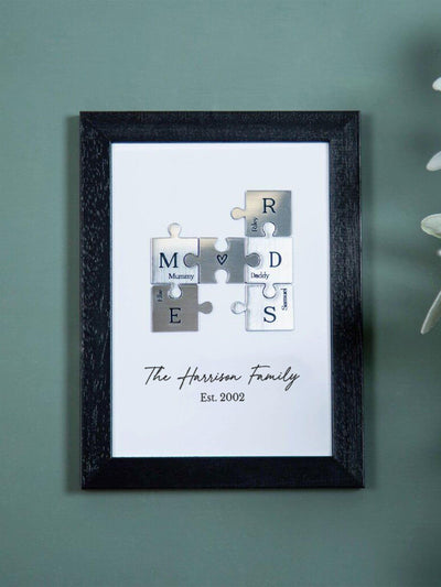 Next No Ordinary Gift Family Puzzle Pieces A5 Personalized Keepsake Print- Buy online at McGrocer