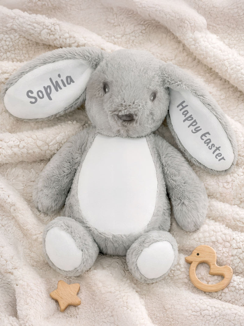 PMC personalised bunny rabbit soft toy 33cm - British product