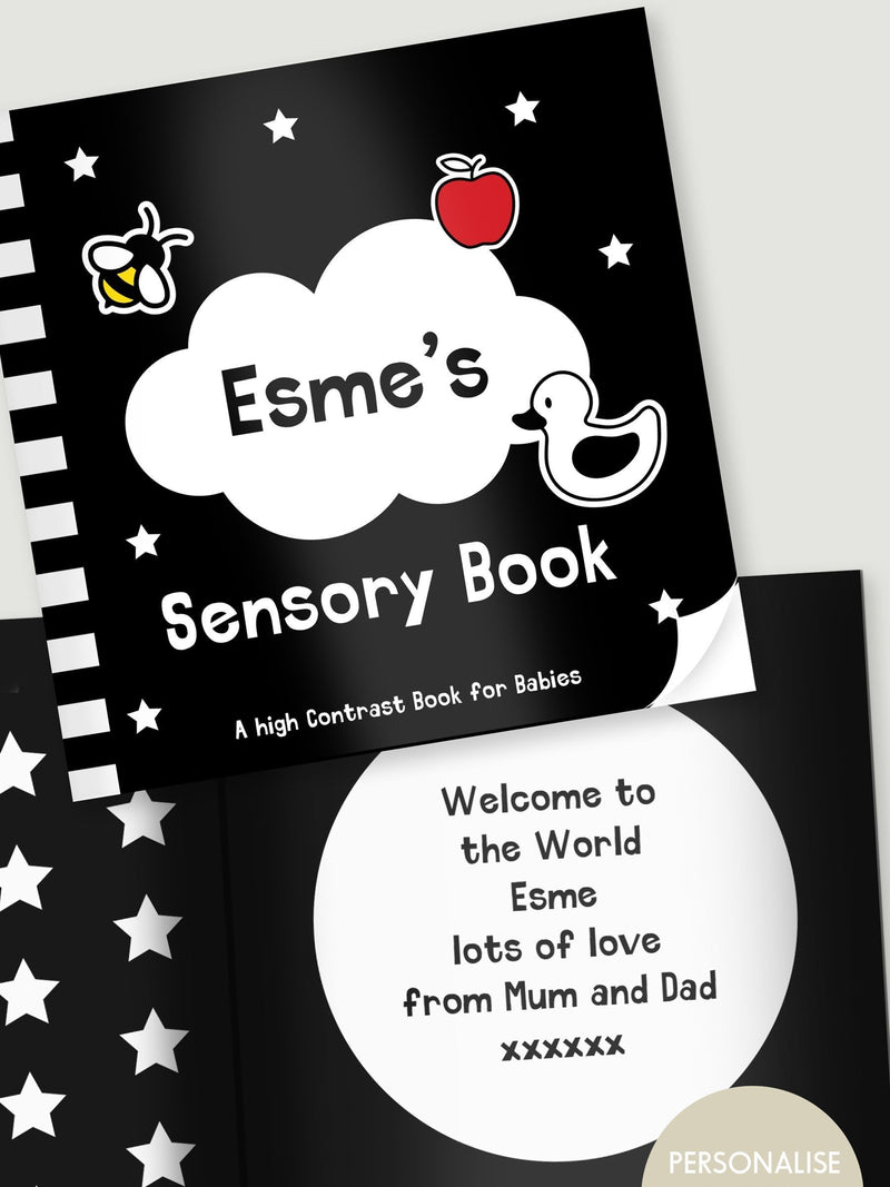 PMC personalised baby sensory book - British product