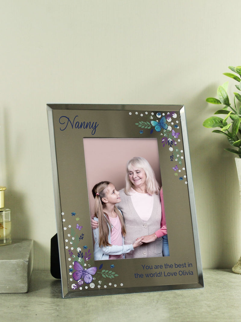 PMC butterfly glass photo frame 6x4, UK version