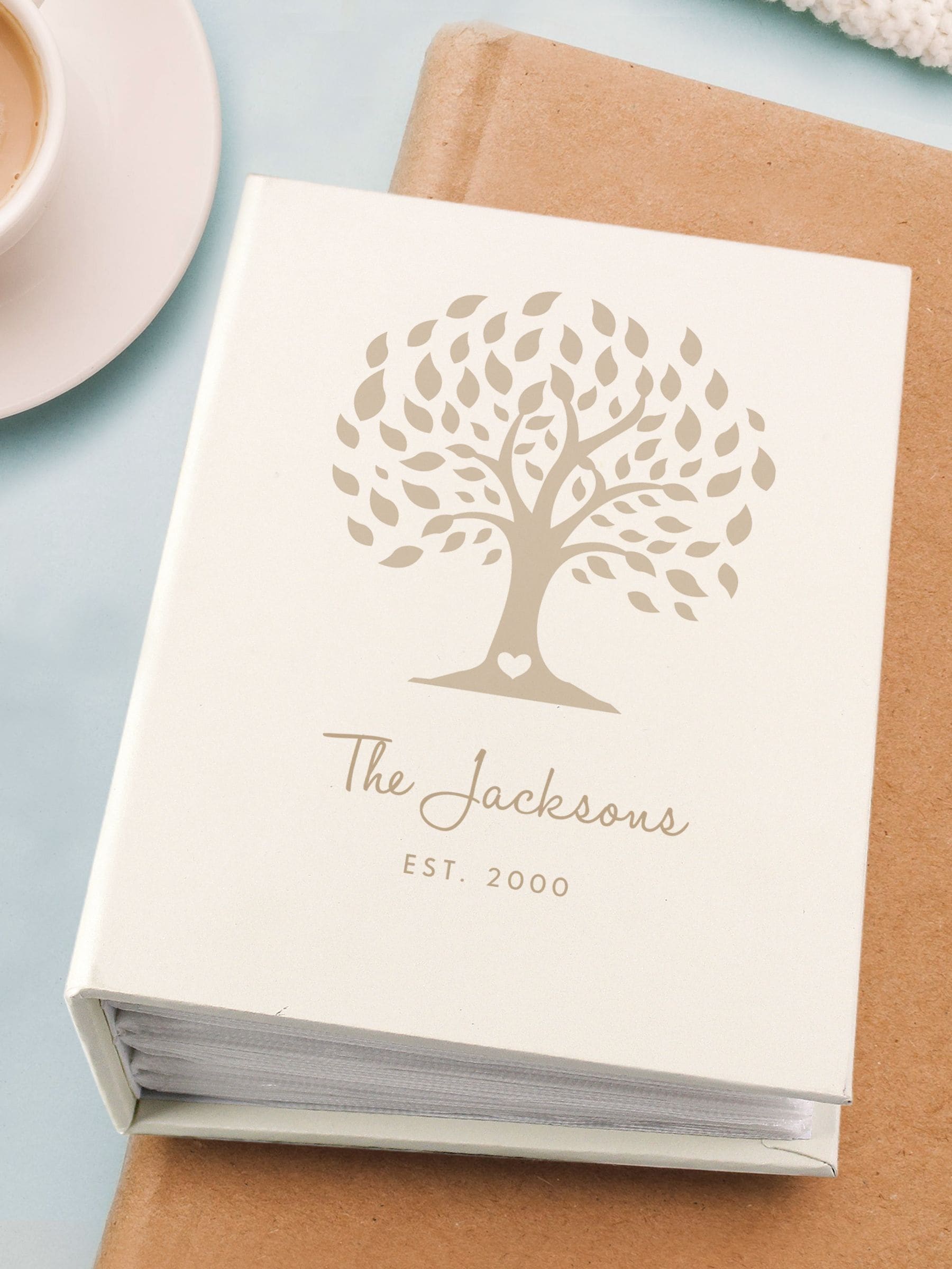 PMC personalised family tree photo album 6x4, UK version