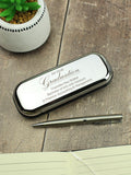 PMC personalised graduation pen set with box 14cm, UK version