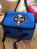 PMC football lunch bag personalised with name, imported from the UK