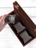 Treat Republic personalised wooden watch box, imported from the UK