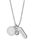 Treat Republic personalised mandala necklace with crystal, UK version