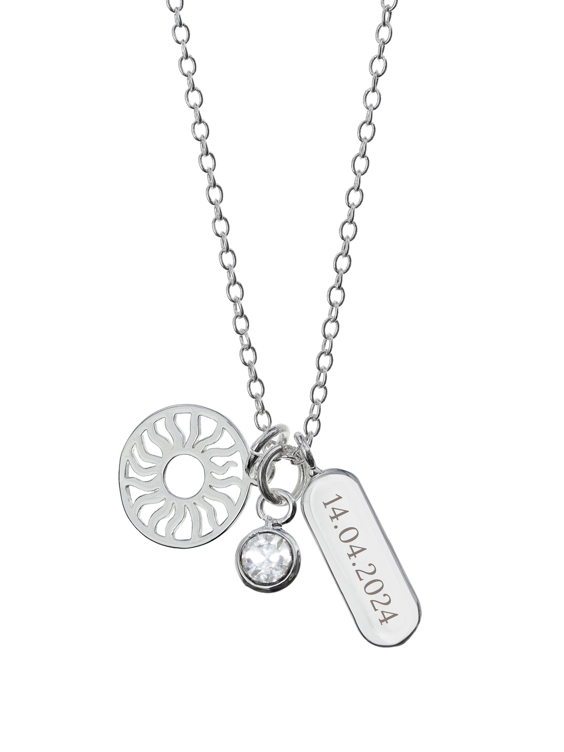 Treat Republic personalised eternal sun charms necklace - British product