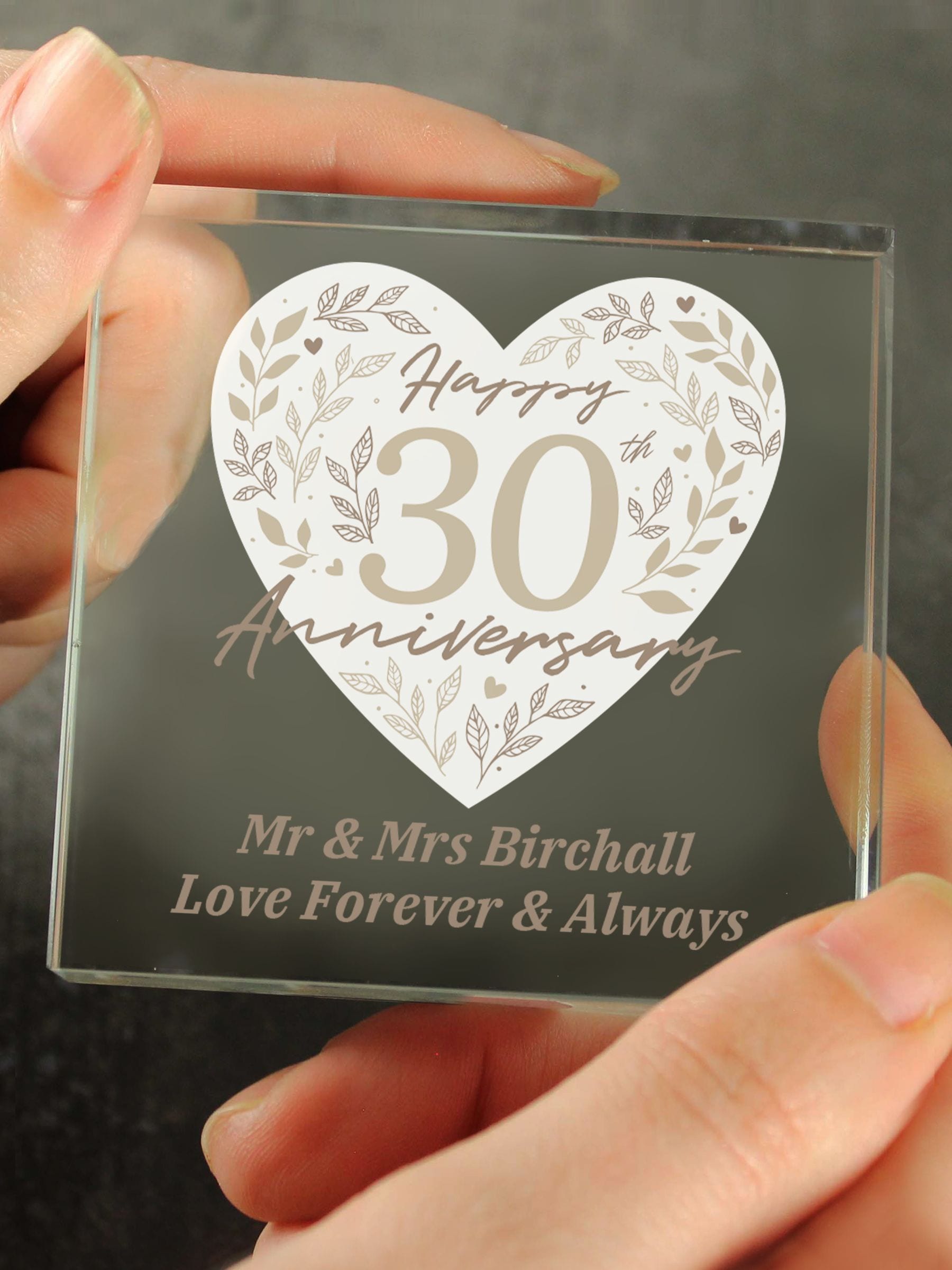PMC 30th anniversary crystal token ornament, UK version