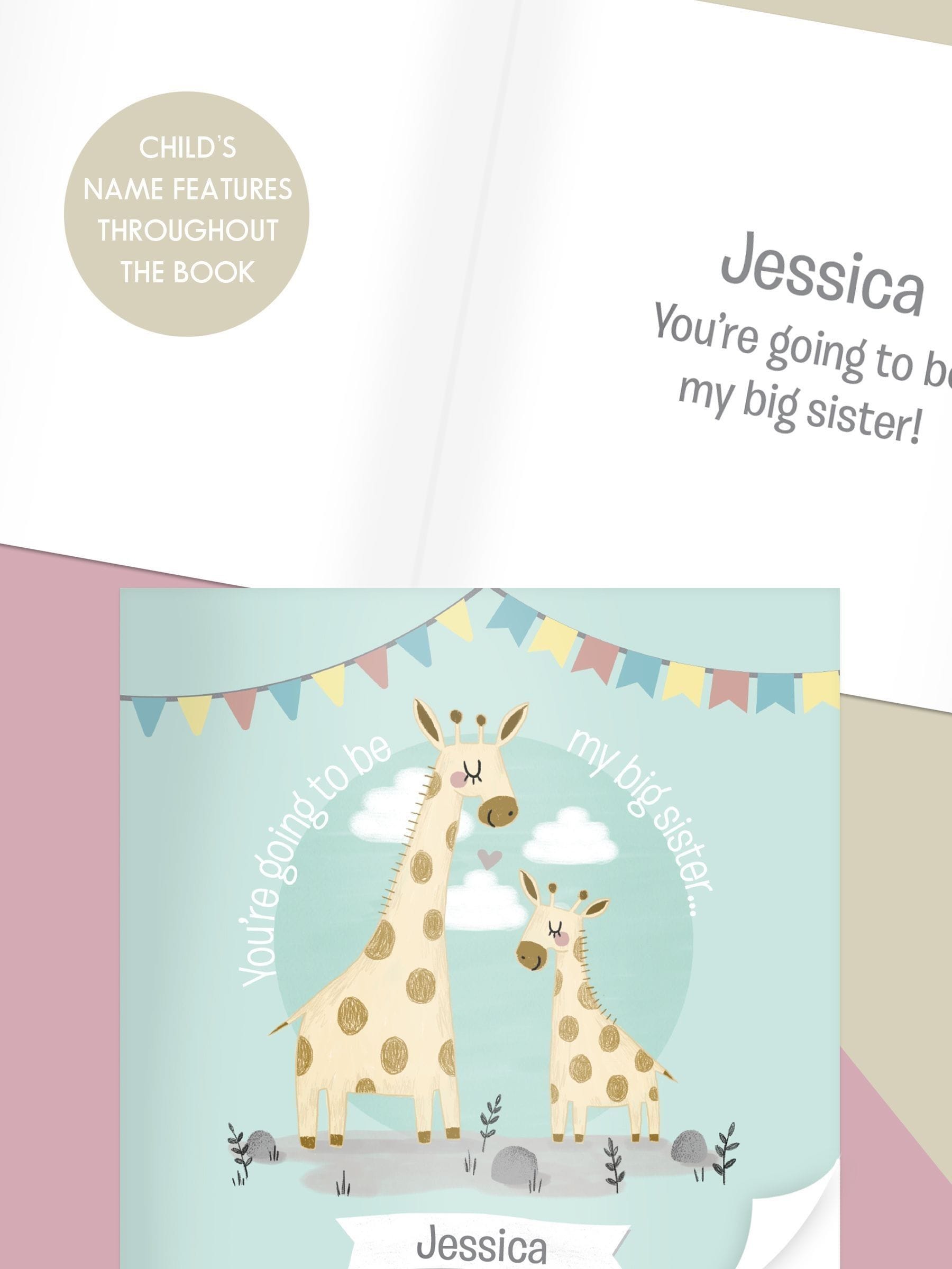 PMC personalised big sister story book 28 pages, UK version