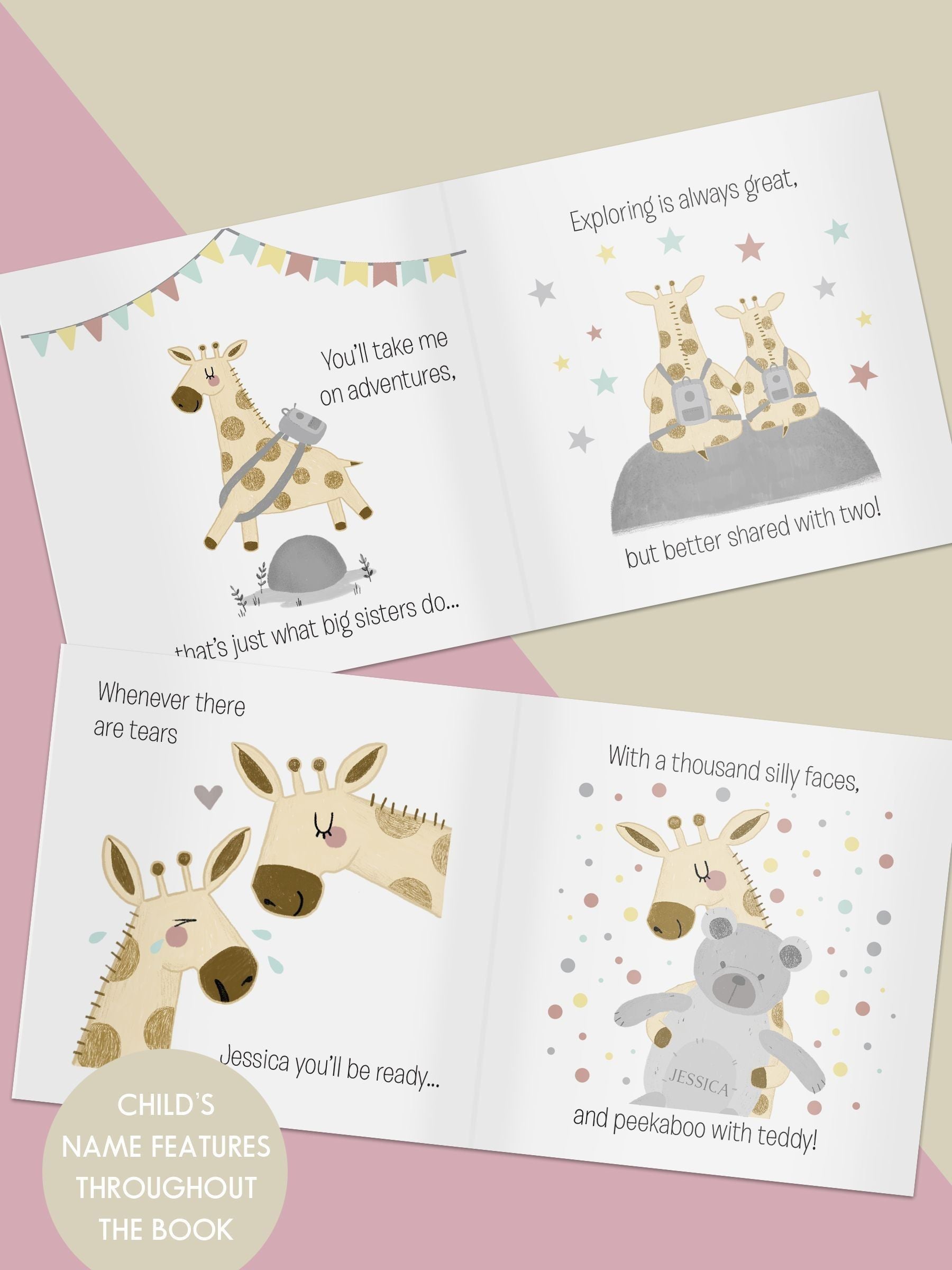 PMC personalised big sister story book 28 pages, UK version
