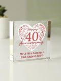PMC crystal token 40th anniversary ornament (British brand)