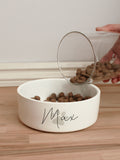 PMC personalised paw print dog bowl 14 cm, imported from the UK
