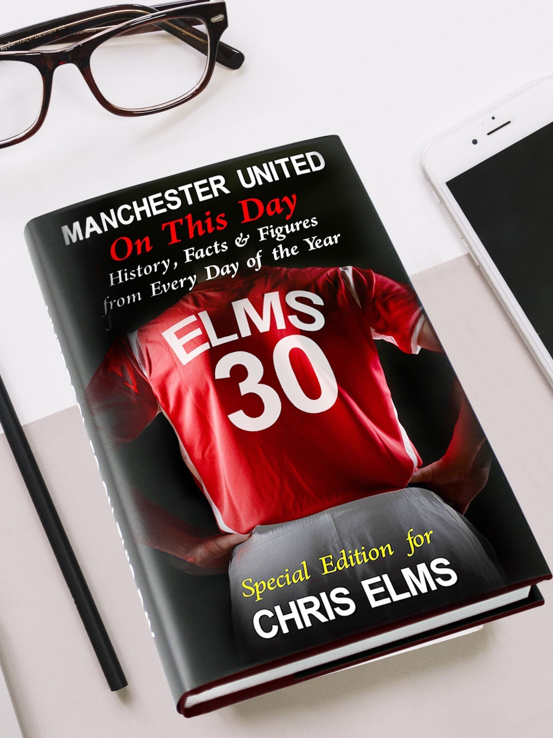 PMC personalised Manchester United book, imported from the UK