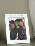 PMC silver personalised graduation photo frame 5x7 (British brand)