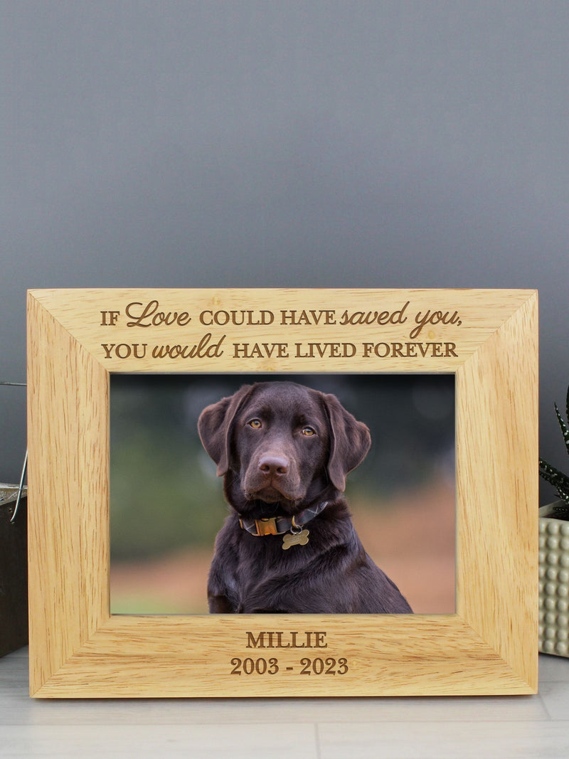 PMC personalised pet memorial 6x4 photo frame, imported from the UK