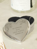 PMC personalised floral heart trinket box - British product