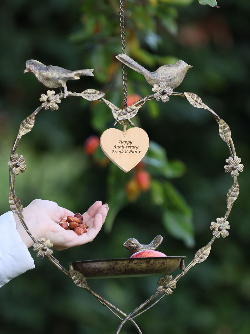 Dibor brown hanging bird feeder 33x32cm - British product
