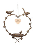 Dibor brown hanging bird feeder 33x32cm - British product