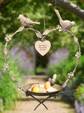 Dibor brown hanging bird feeder 33x32cm - British product