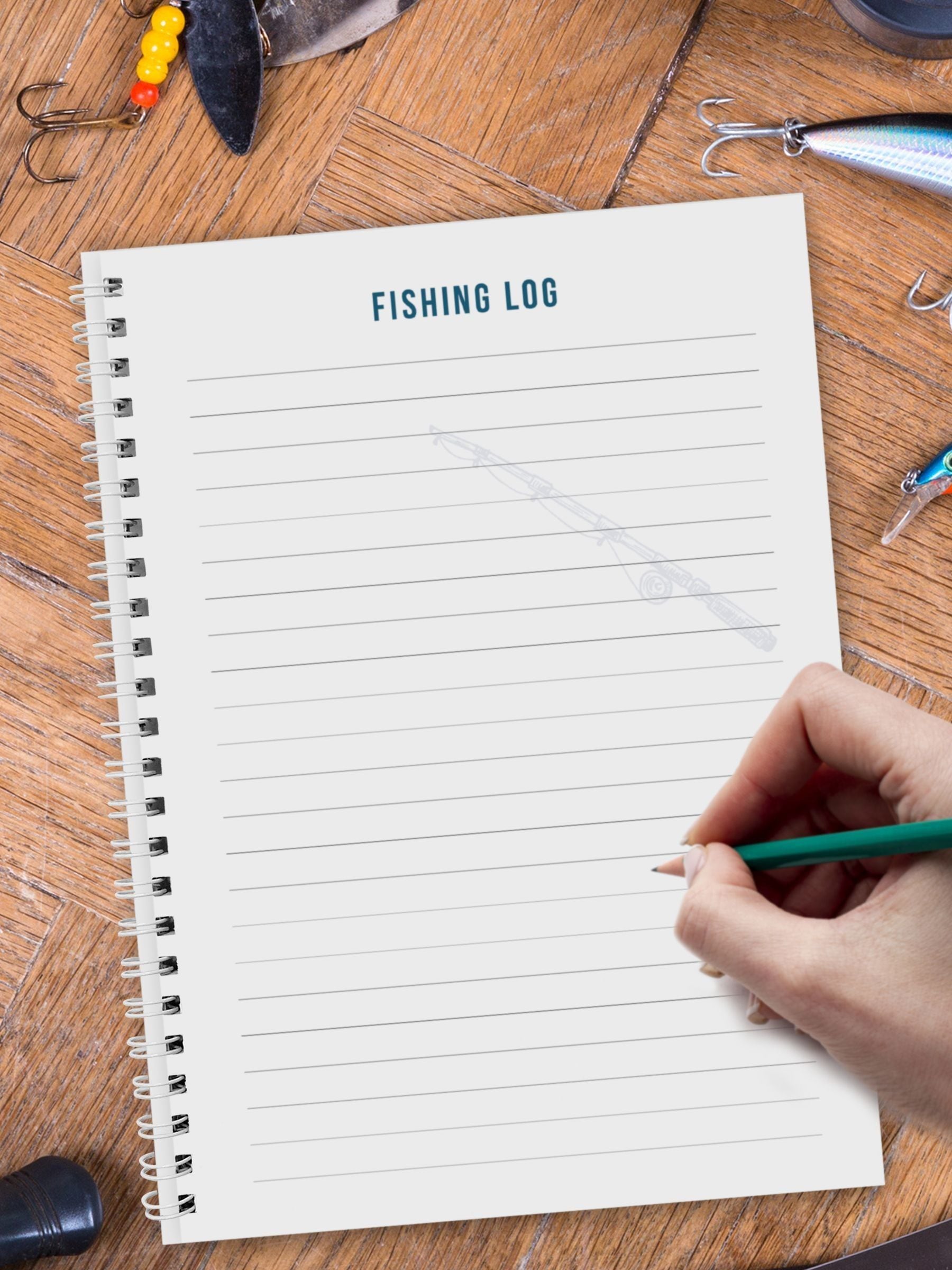 PMC personalised fishing log book, UK version