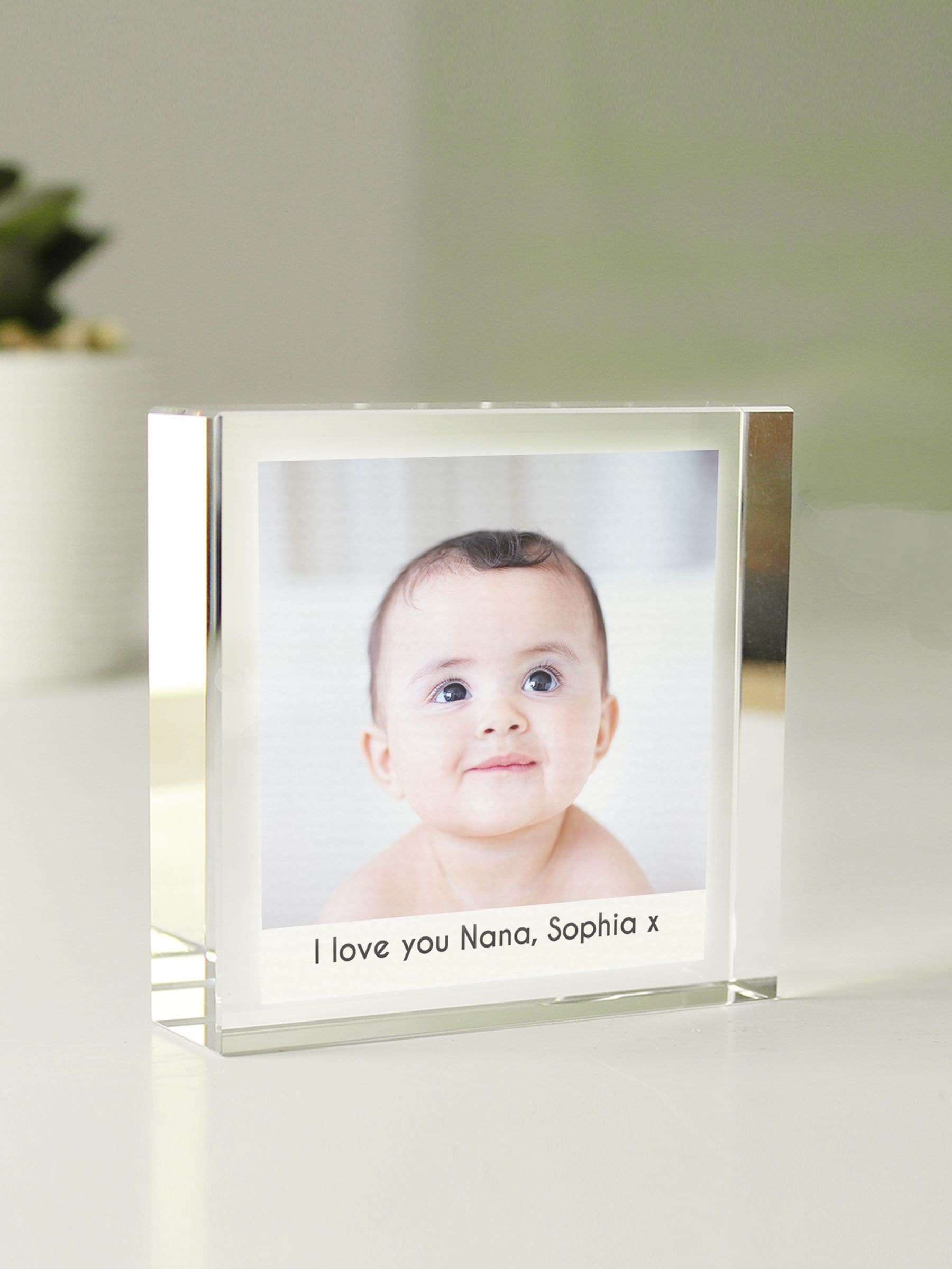 PMC personalised crystal token in black gift box, UK version