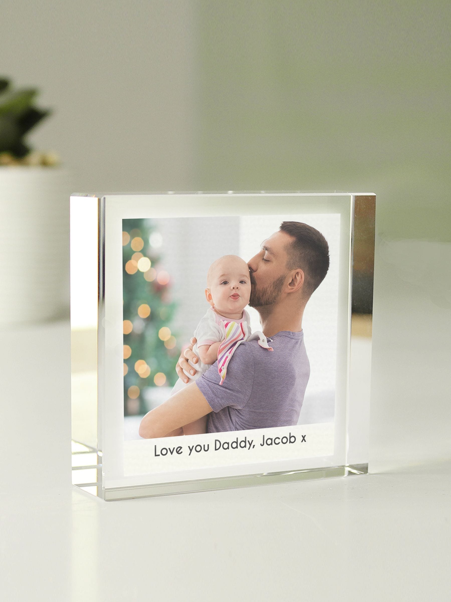 PMC personalised crystal token in black gift box, UK version