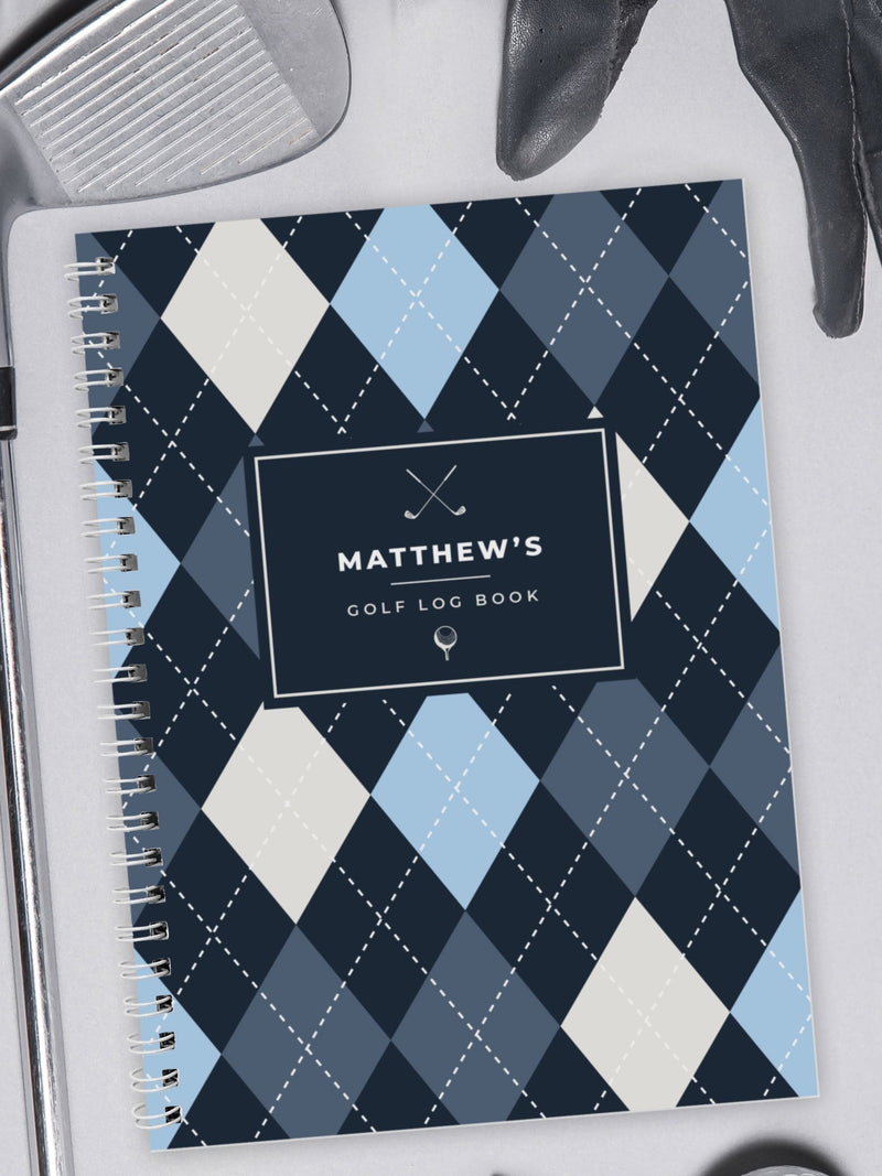 PMC personalised golf log book - British product
