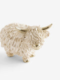 Bronze Hamish Highland cow small ornament - British product