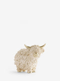 Bronze Hamish Highland cow small ornament - British product
